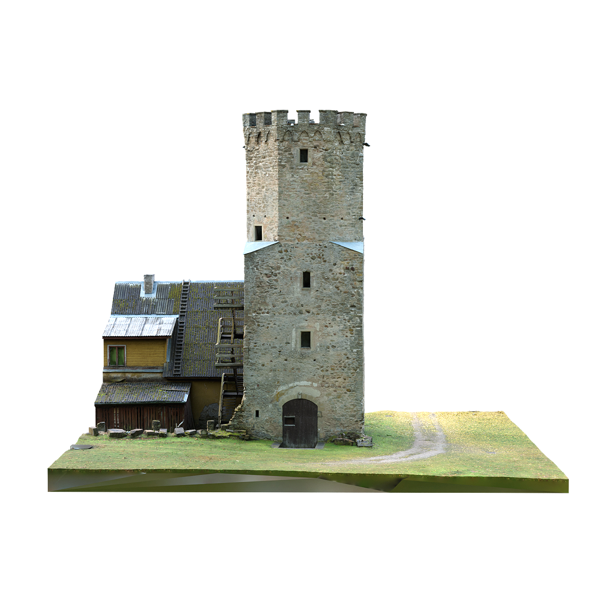 Ruins of Porcuni Castle in Estonia