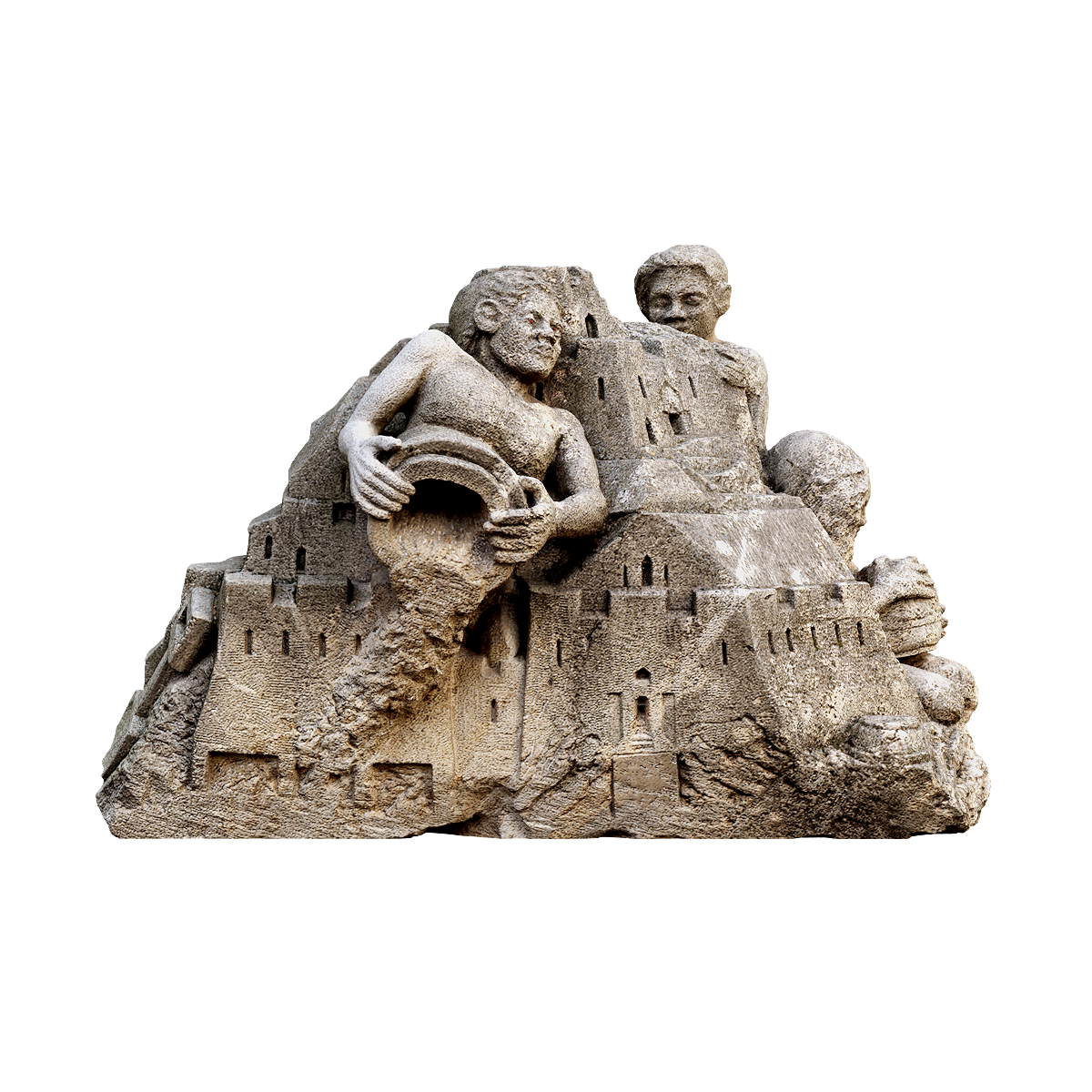 German sculptor Heinz Mack's work 'The Sandburg Builder'