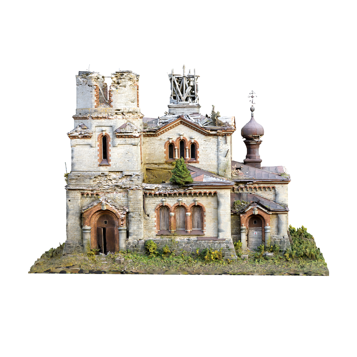 Ruins of the Eastern Orthodox Church in Juuru, Estonia