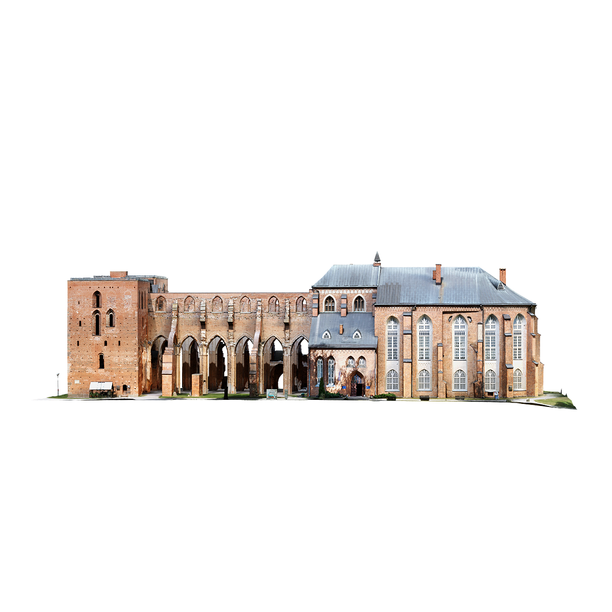 Ruins of Tartu Cathedral in Estonia