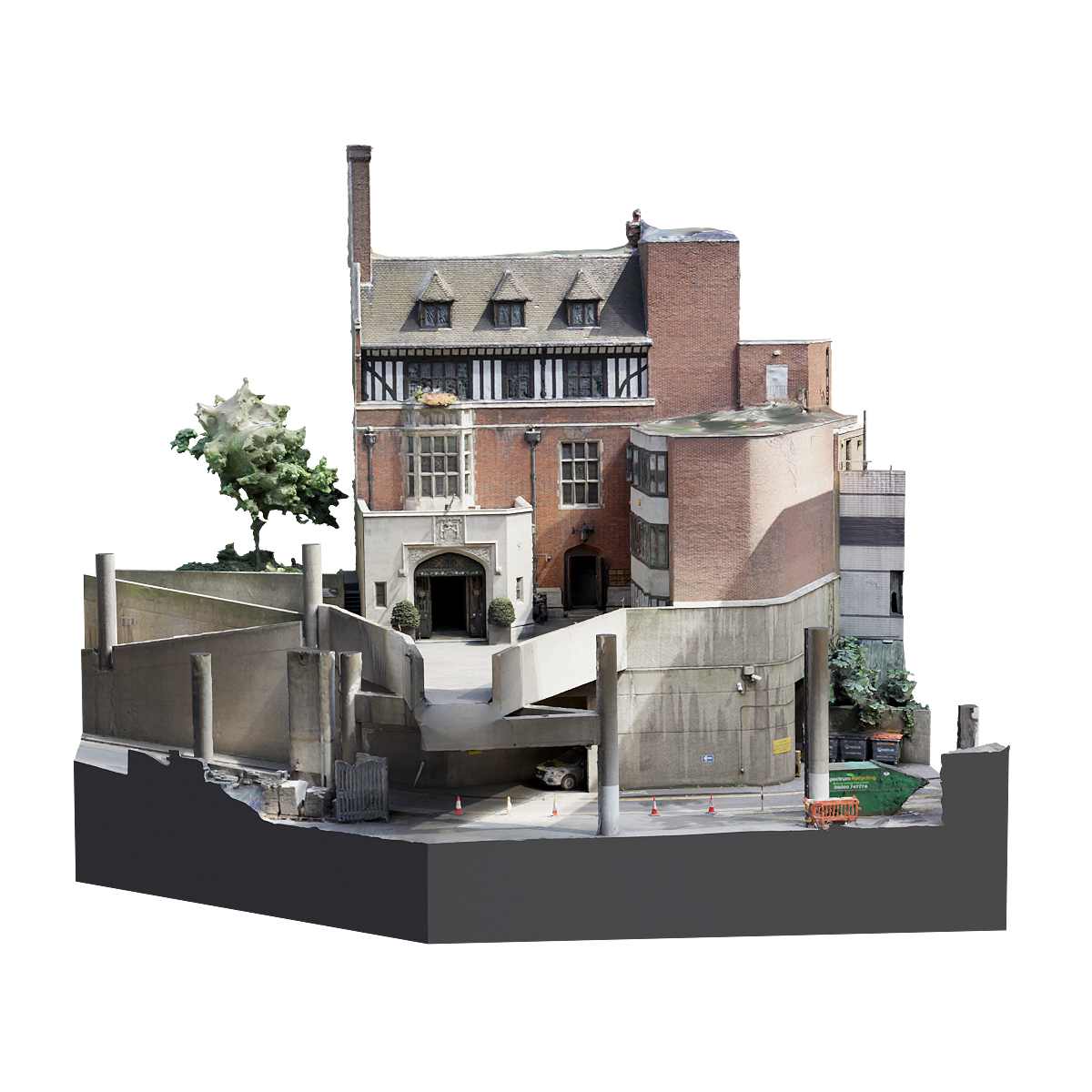 Entrance to the Barbican Ironhouse in London, UK