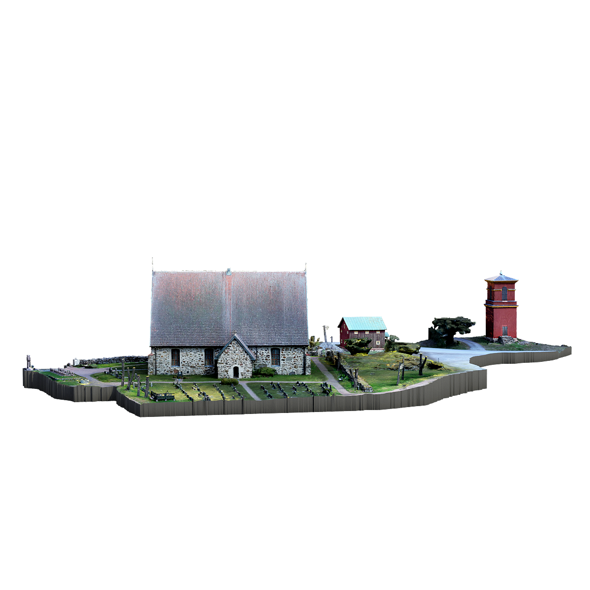 Scenes around Lemu Church in Finland