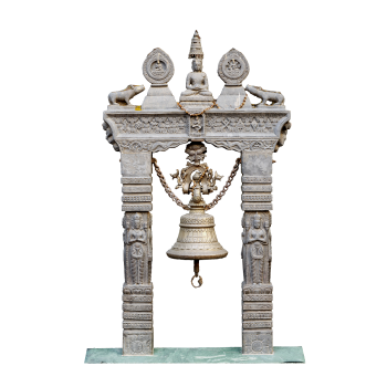 Nepal's traditional carved bronze bell