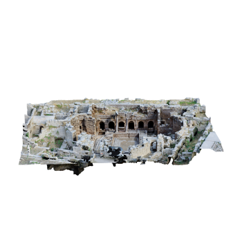 Ancient city of Corinth on the Peloponnese Peninsula in Greece