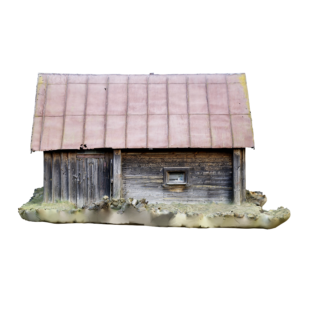 Vintage wooden bathhouse