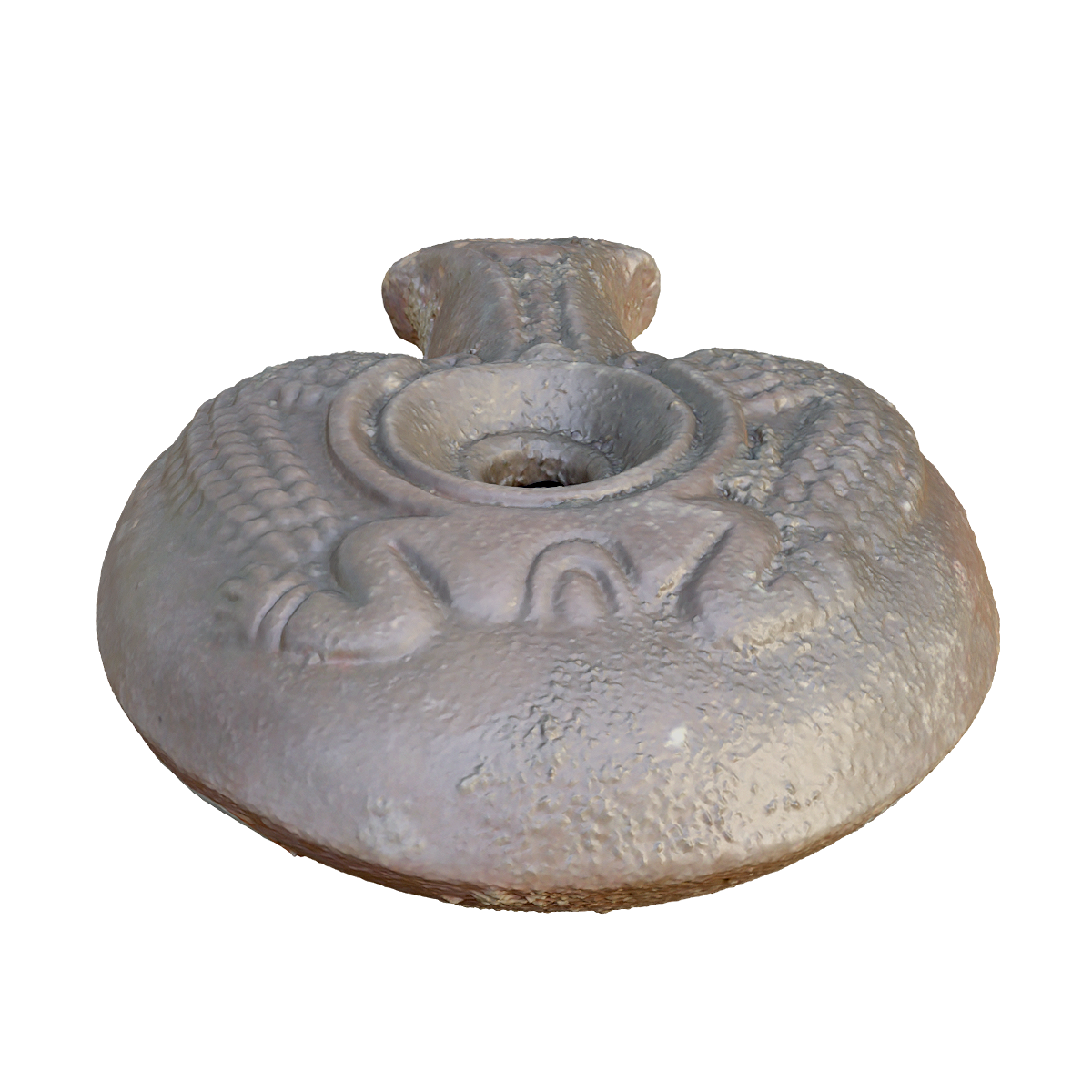 Cambridge Fitzwilliam Museum Ancient Egyptian "Frog" Pottery Oil Lamp