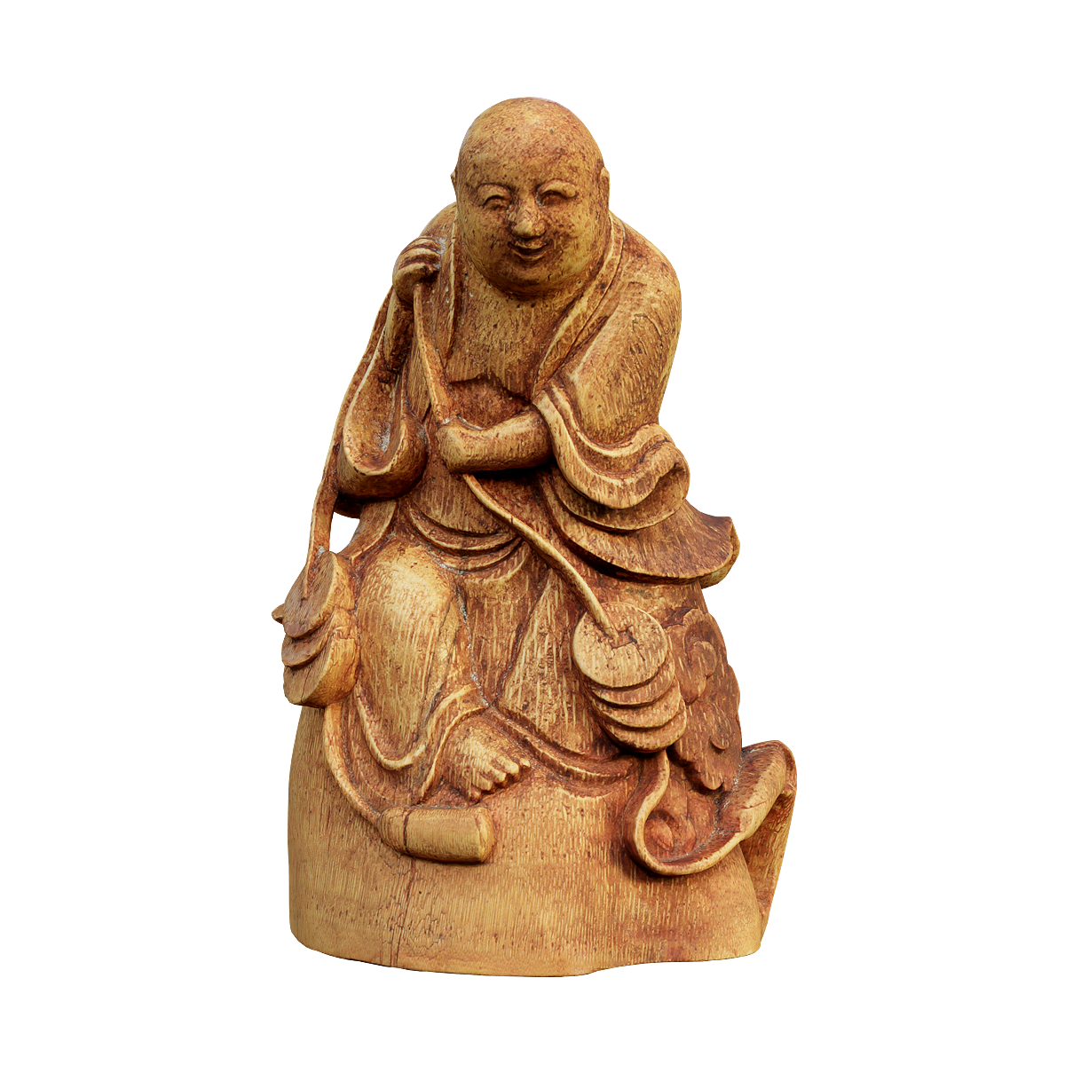 Liuhai Opera Golden Toad Bamboo Root Carving