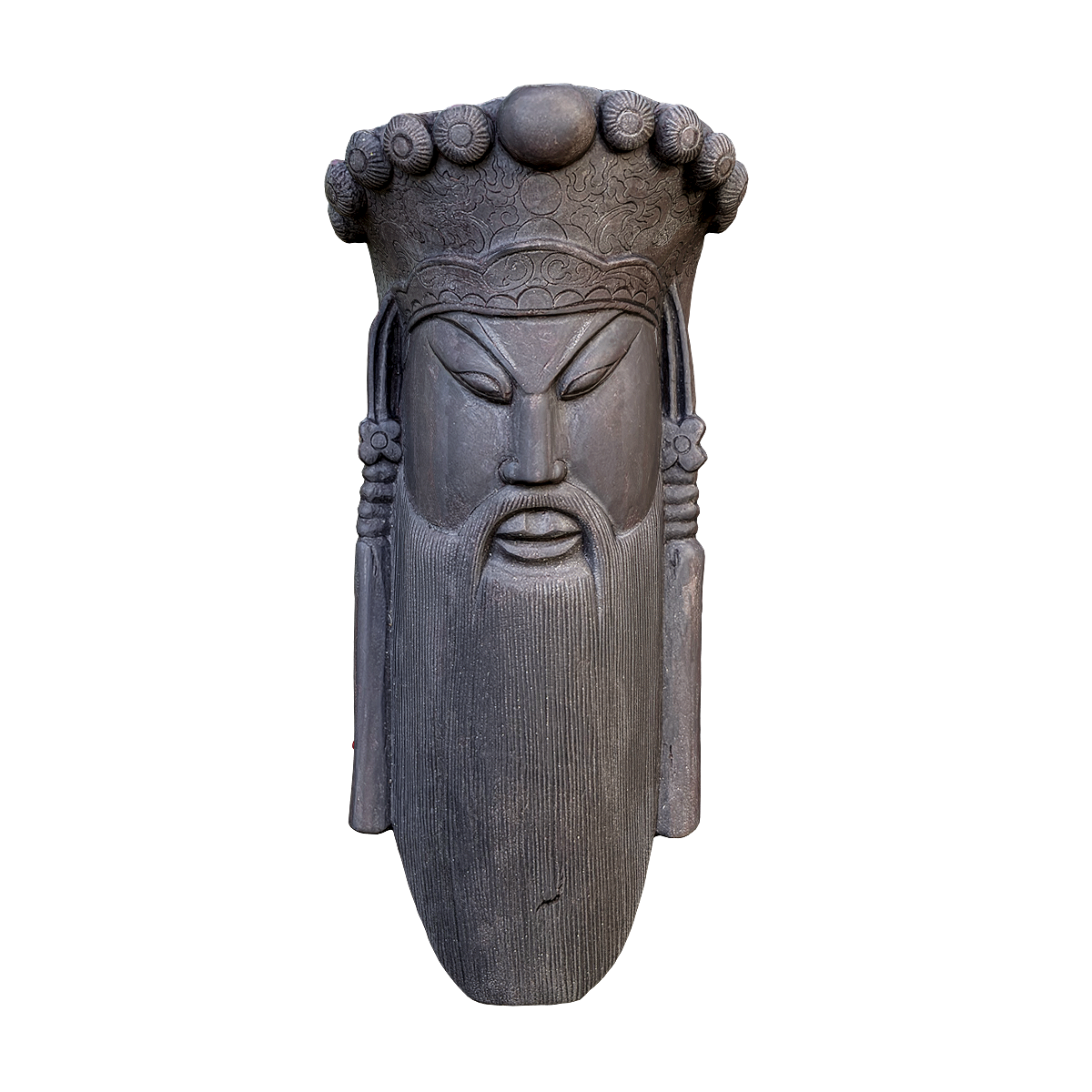 Liu Bei - Dark Wood Carving