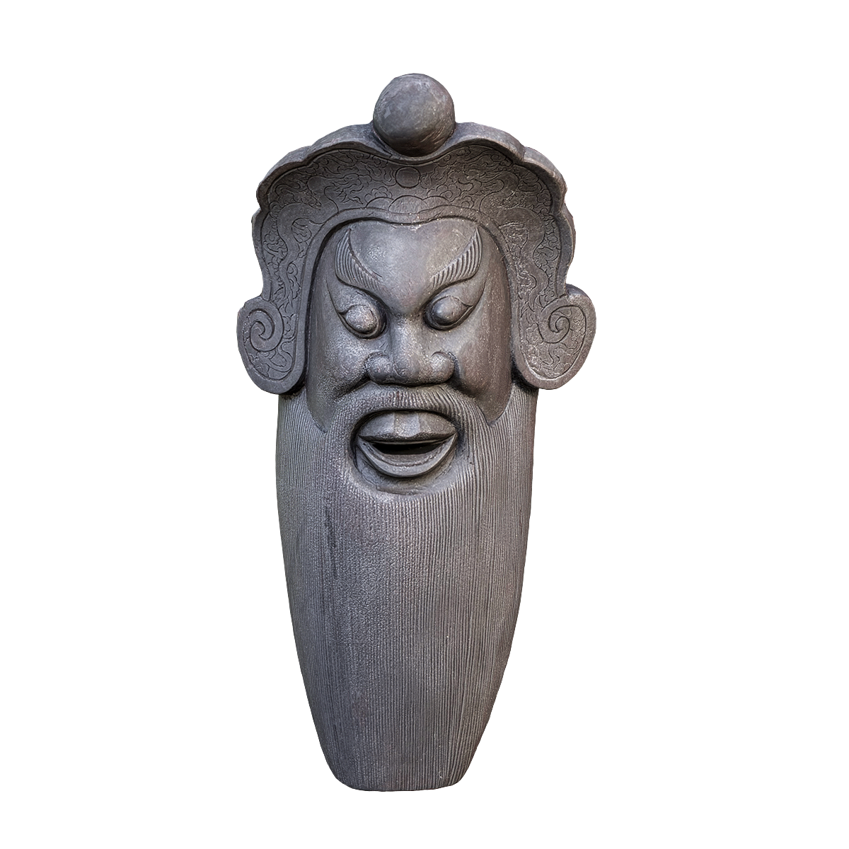 Zhang Fei - Dark Wood Carving