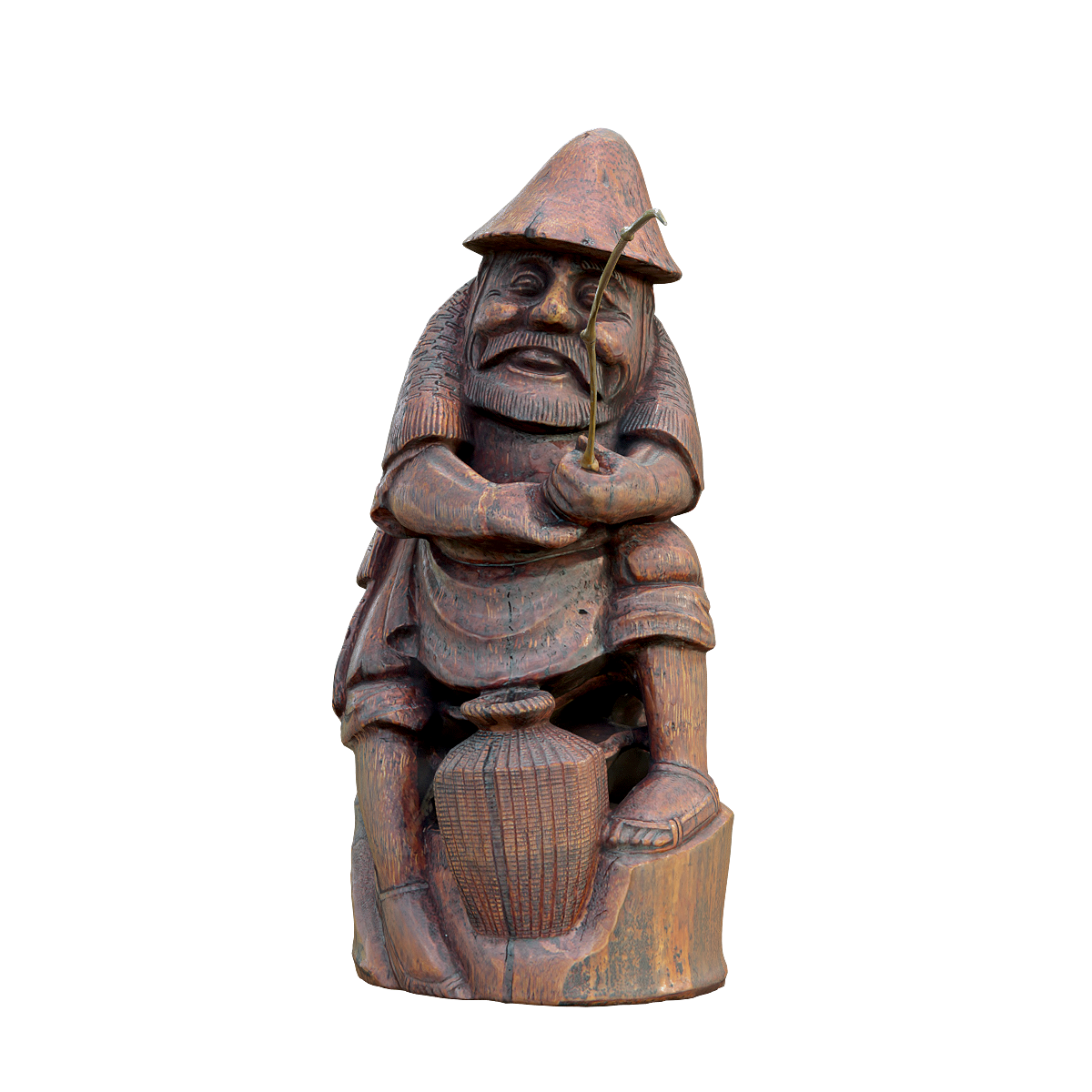 Jiang Taigong Fishing - Bamboo Root Carving