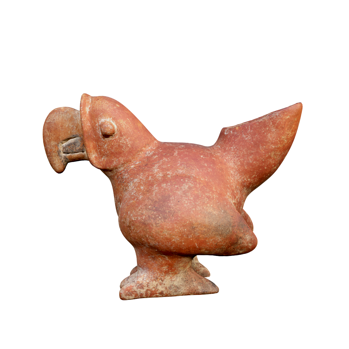 ParrotEffigy parrot shaped container