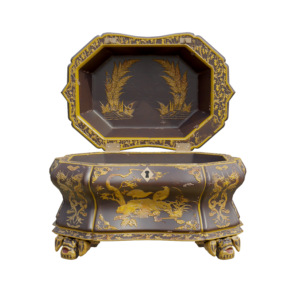 Japanese antique lacquer box