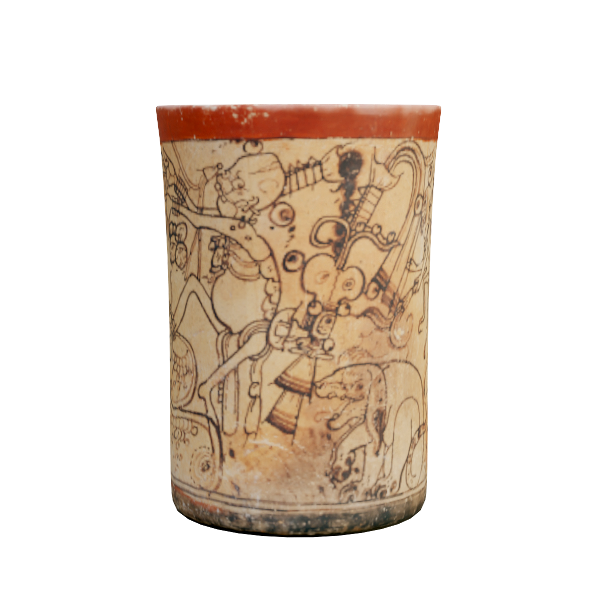Maya Culture Ceramic Wine Cup - Metropolitan Museum of Art