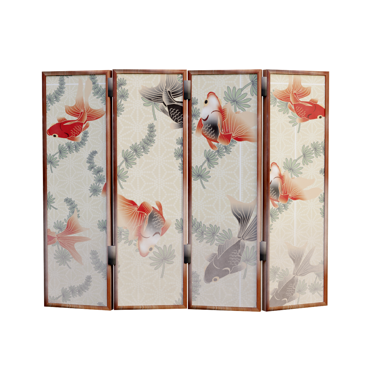 Japanese Screen - Goldfish