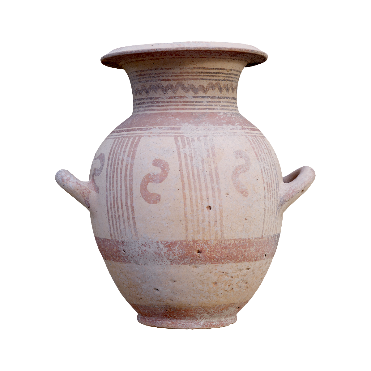 Classical period double ear vase - Igleio Archaeological Museum