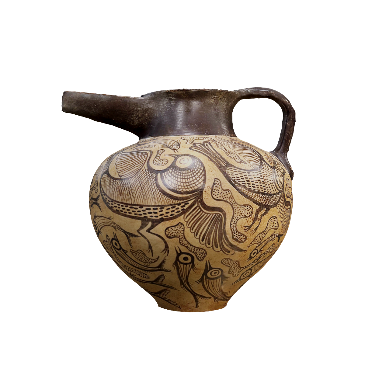 3D model of bird beak spout spout pot replica