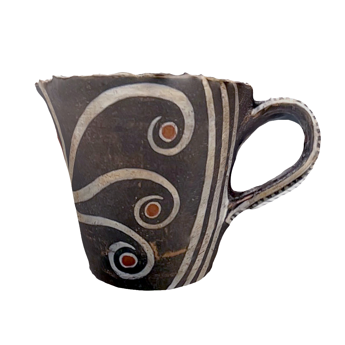 3D model of ancient octopus patterned eggshell cup replica