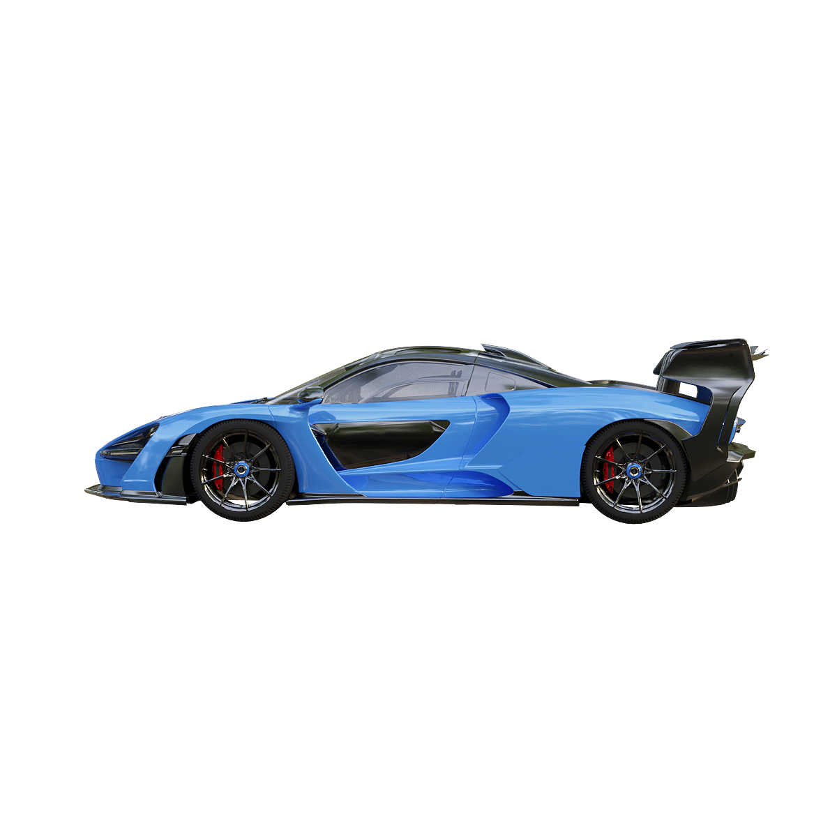 McLaren Senna Blue Ultimate Sports Car