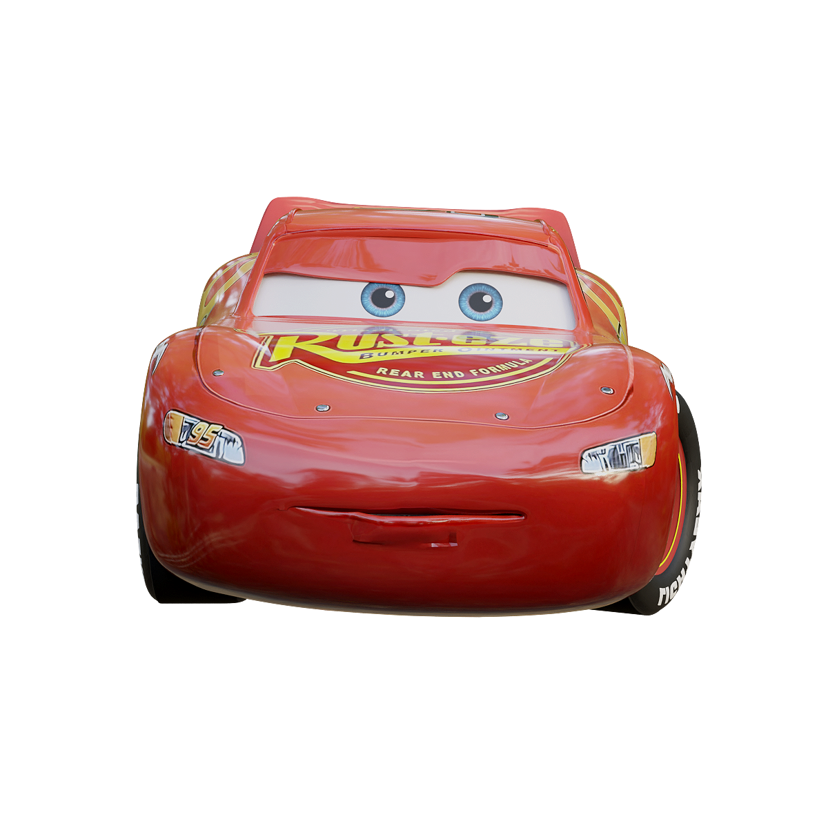 Cars: The Lightning McQueen 3D Model VisionPro