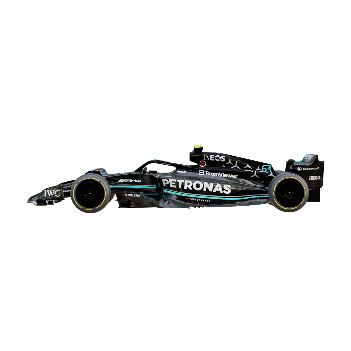 Mercedes AMG Petronas W14 racing car