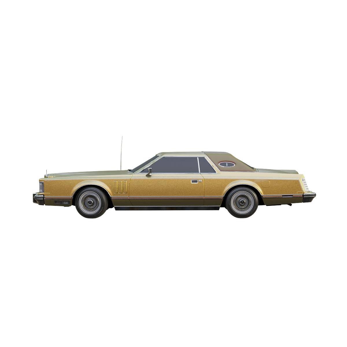 Lincoln Continental MarkV Luxury Sedan - Gold
