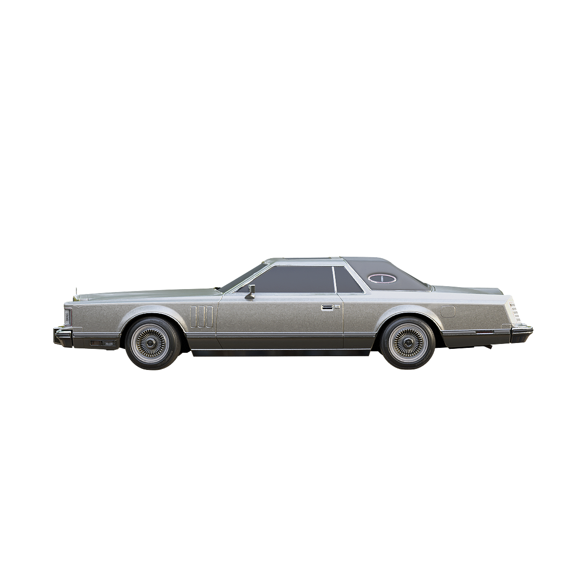 Lincoln Continental MarkV Luxury Sedan - Silver
