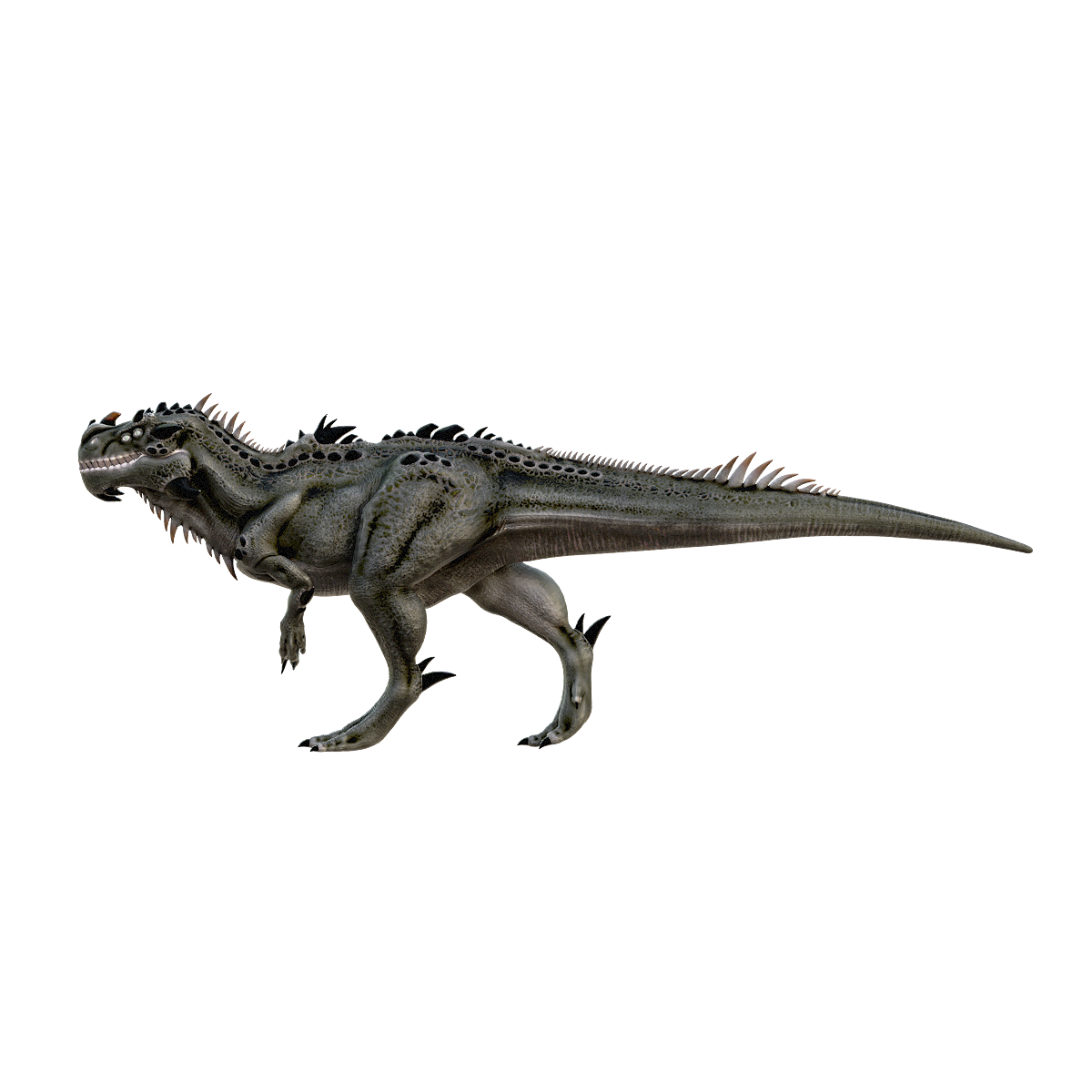 Sci Fi Four eyed Tyrannosaurus Rex (with action 3D model)