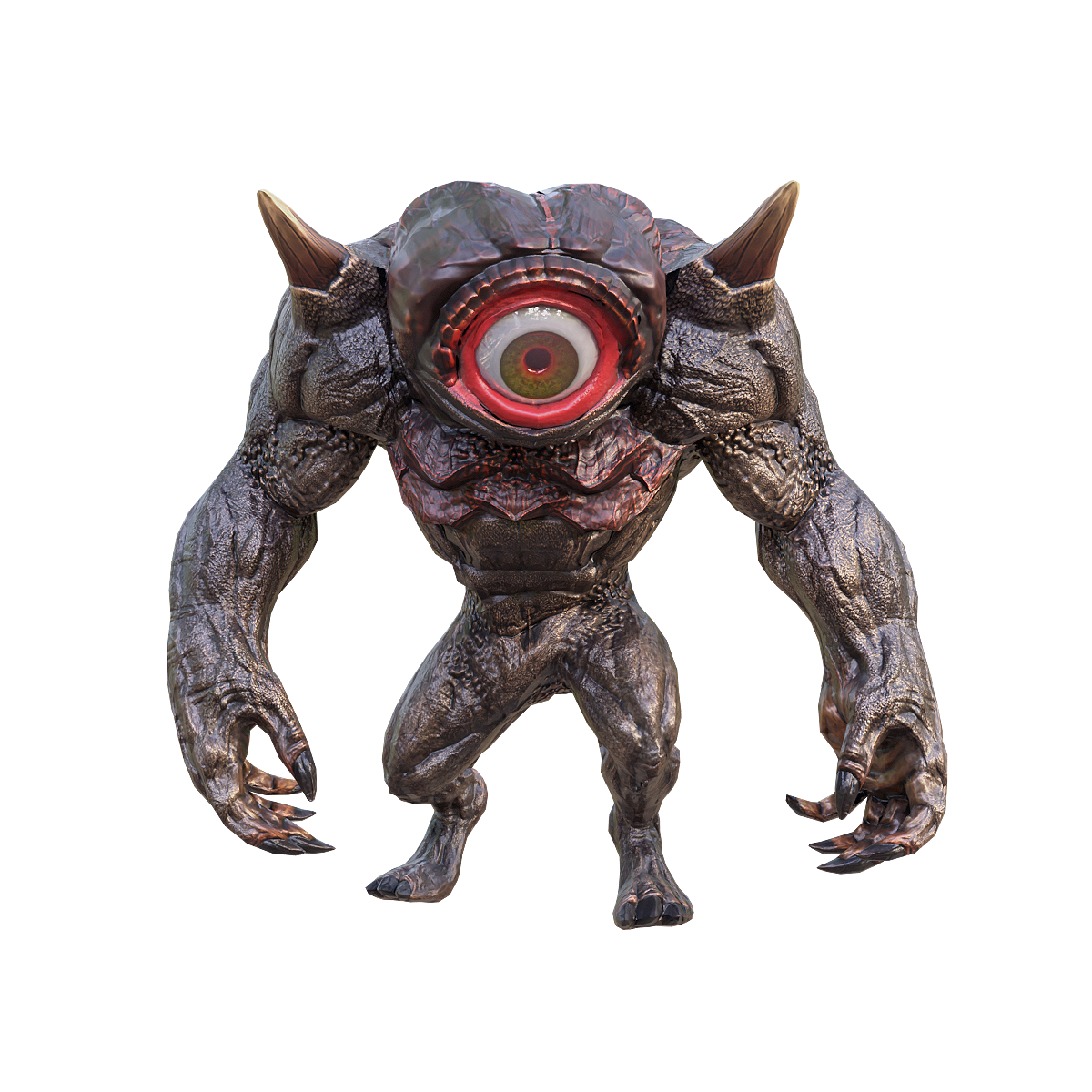 Cyclops Monster 3D Model with Animation