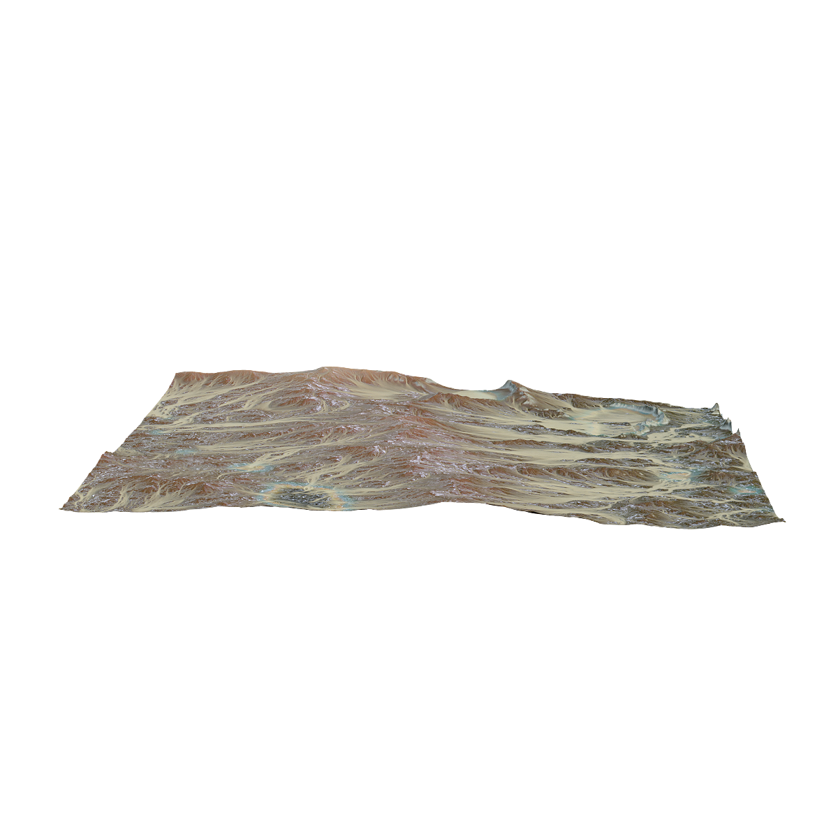 Wet desert terrain