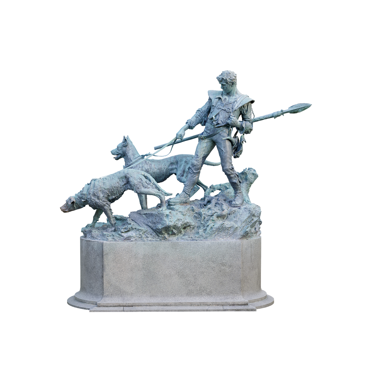 Konopiště Castle Hunter Statue