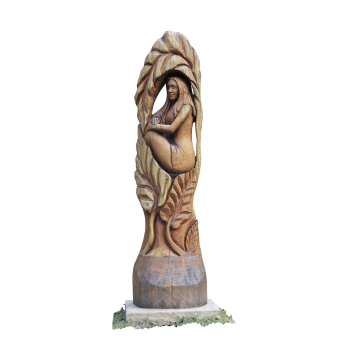 Wooden girl statue-Jiří Nekola