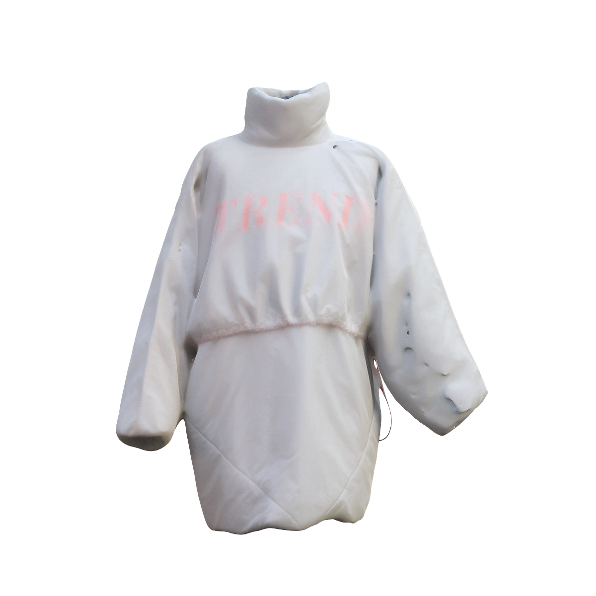 White sports raincoat