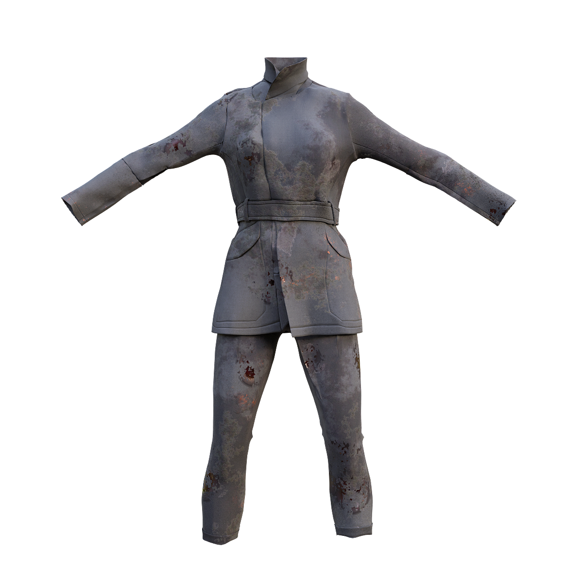 Doomsday Waste Soil Style Coat Trousers