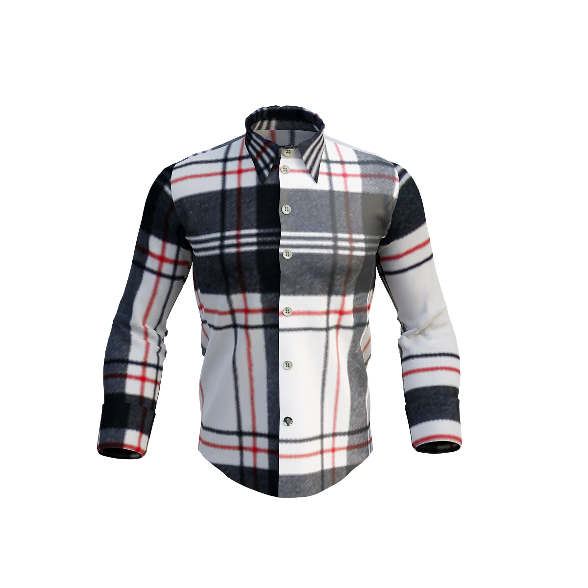 Men's Casual Plaid Shirt