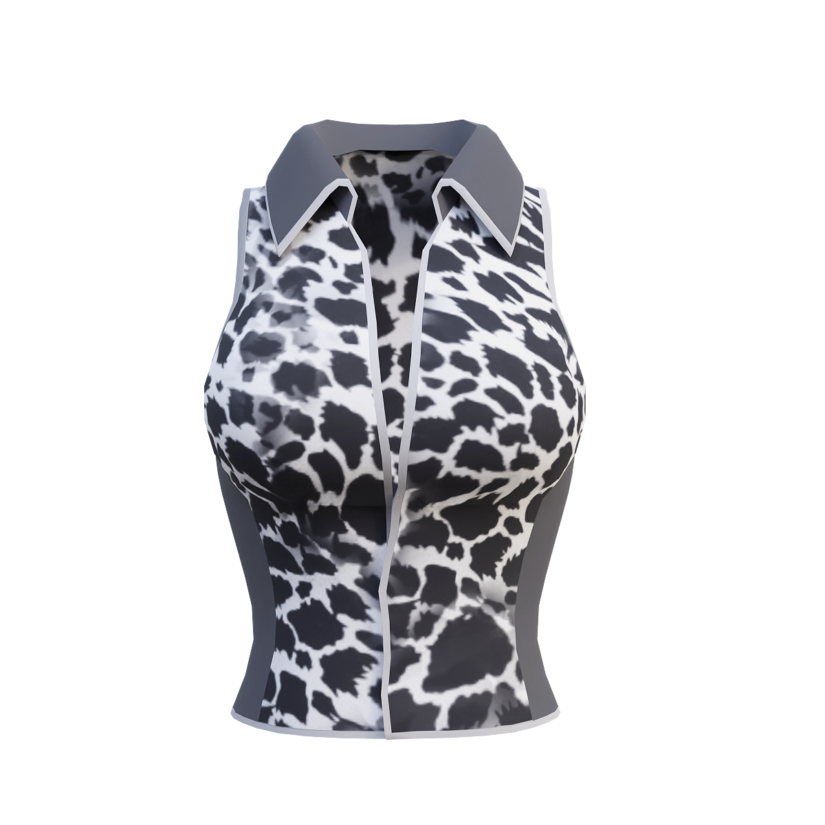 Women's sports vest-milk pattern