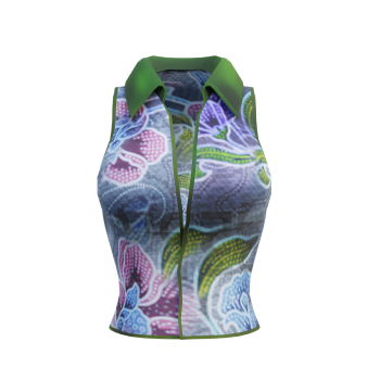 Women's sports vest-flower pattern