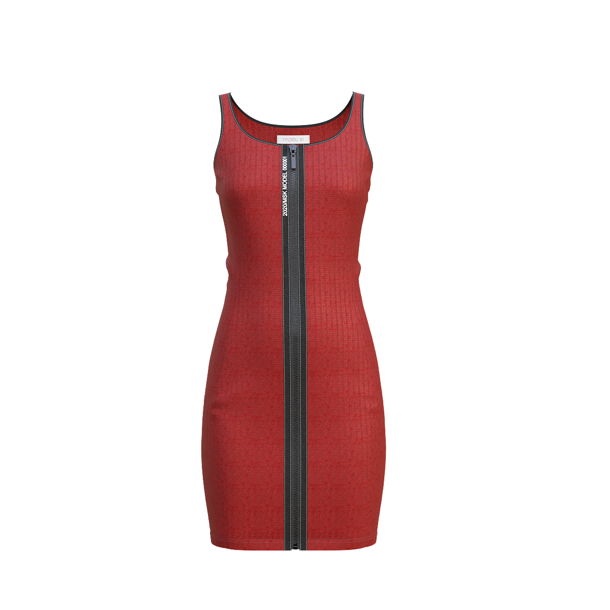 Women's red hip dress
