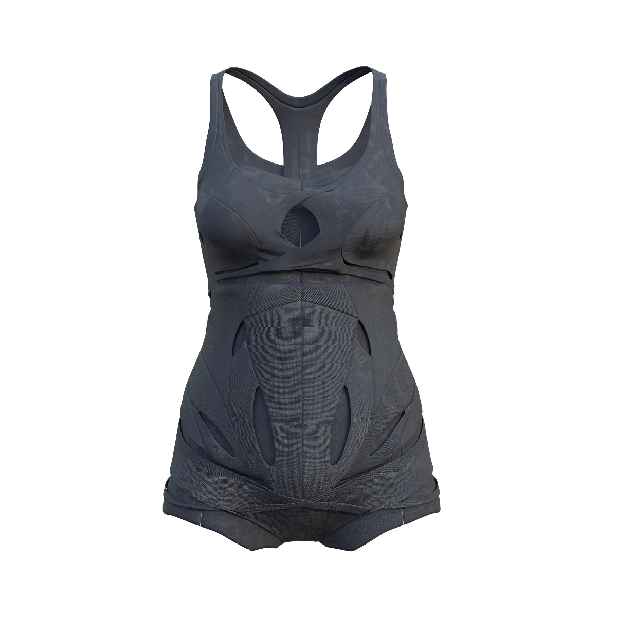 Women's black one-piece underwear