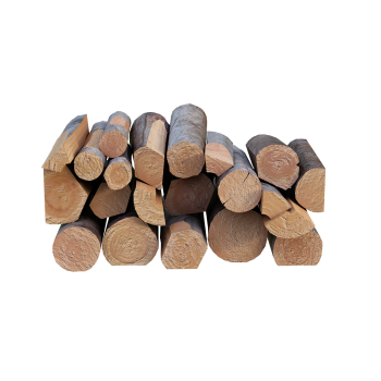 a pile of wood