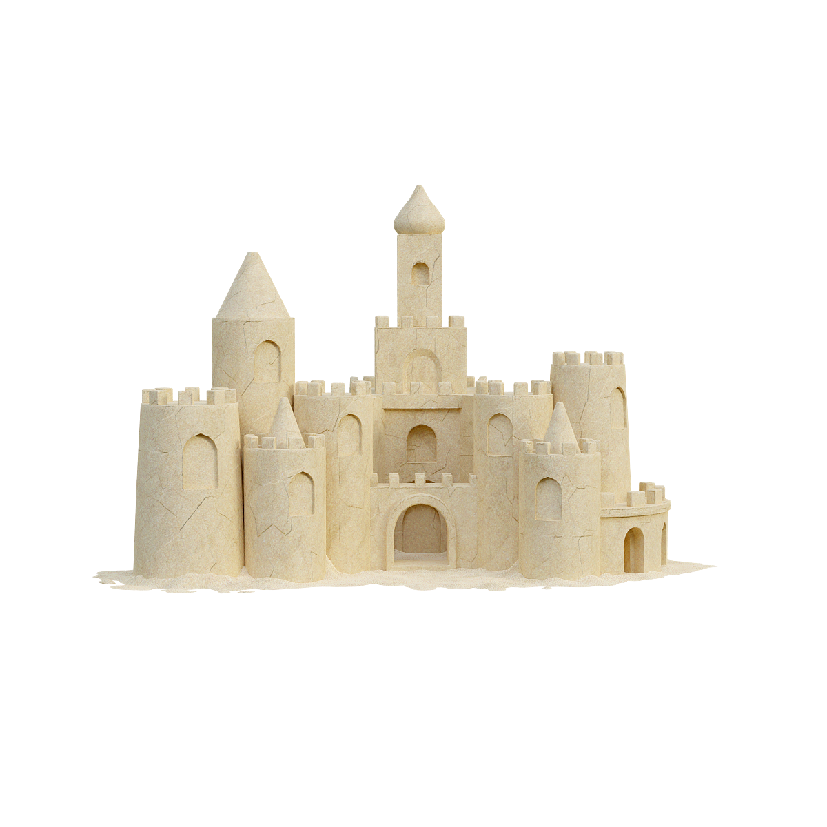 Exquisite sand castle