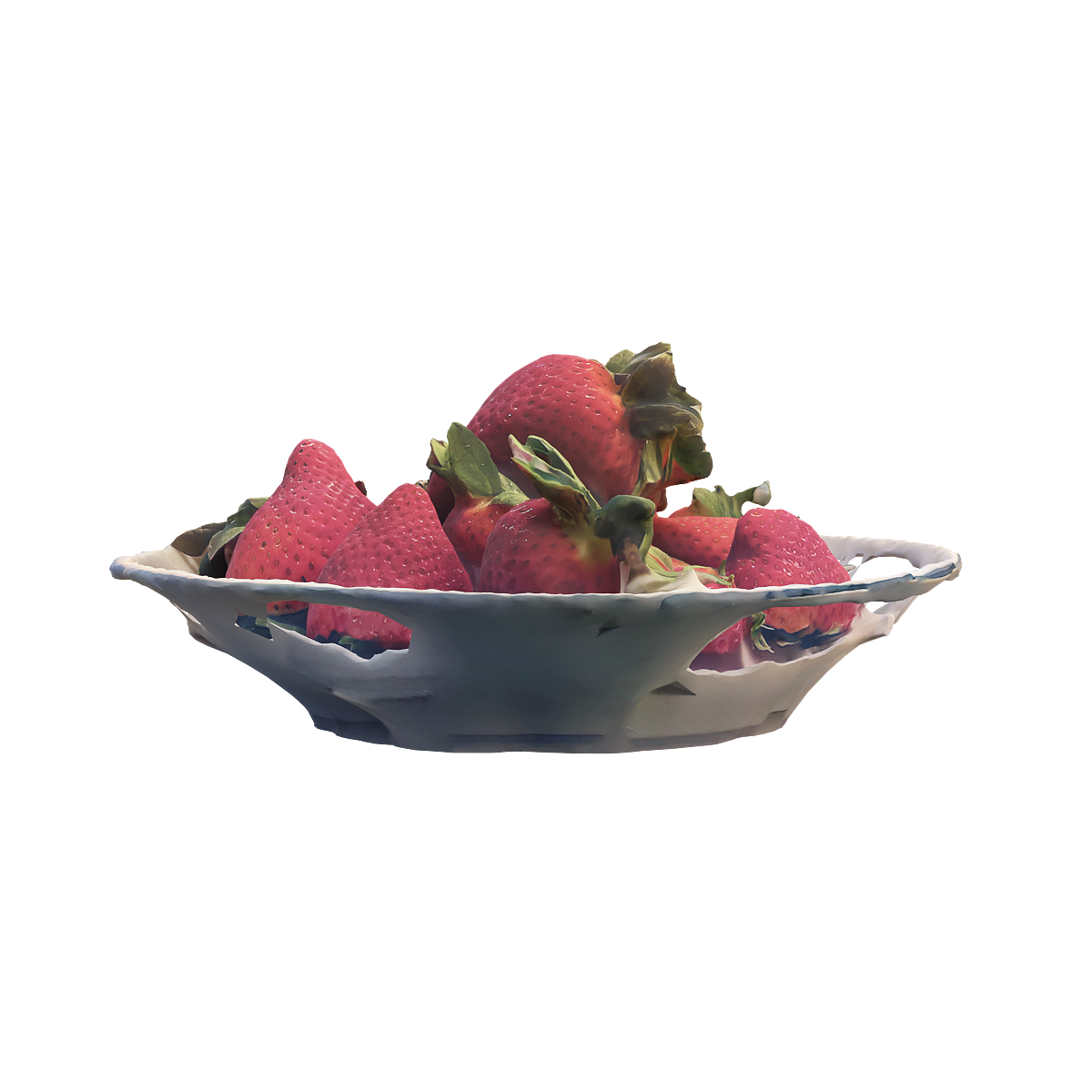 A bowl of strawberries 3D scan