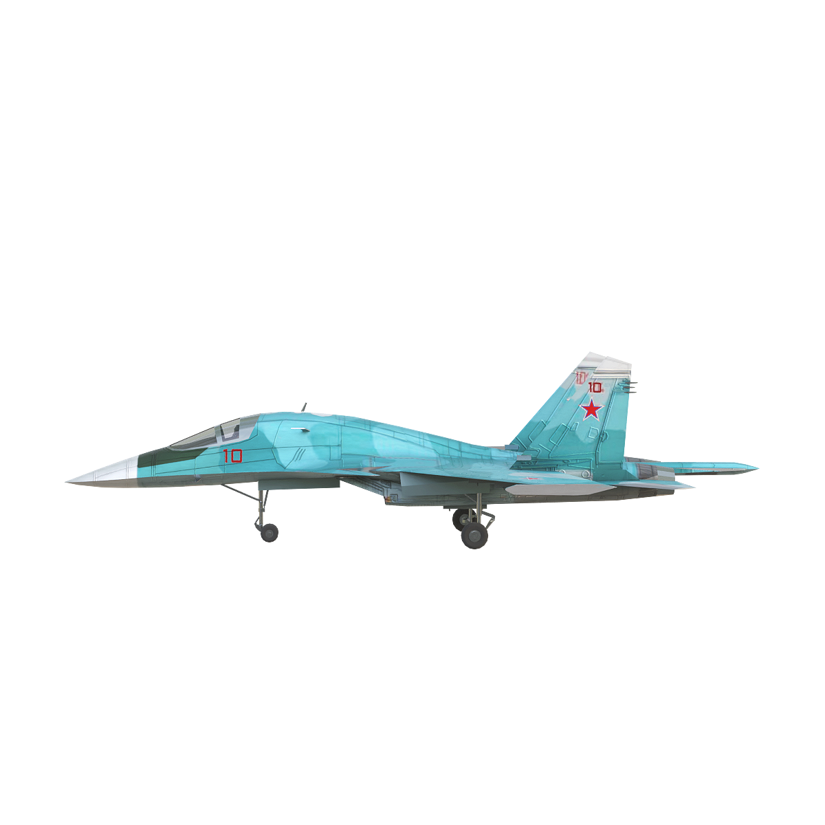 Russian Su-34 "Fullback" fighter/bomber (blue camouflage)
