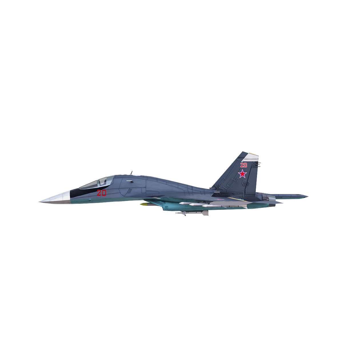 Russian Su-34 "Fullback" fighter/bomber (black)