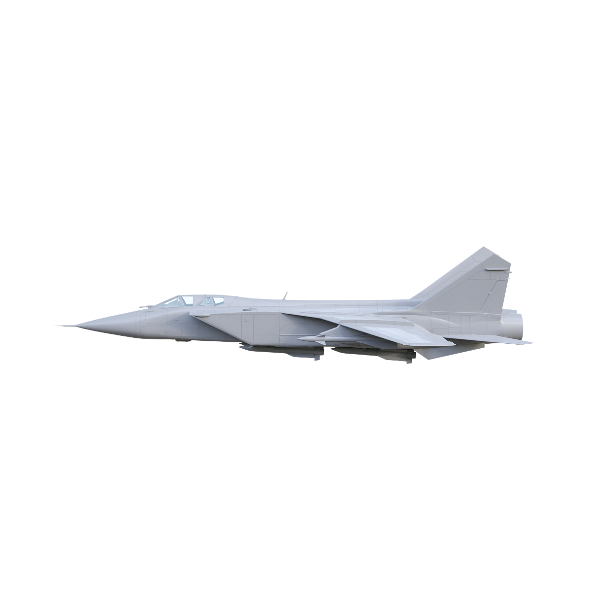 Russian MiG-31 "Foxhound" interceptor (gray)