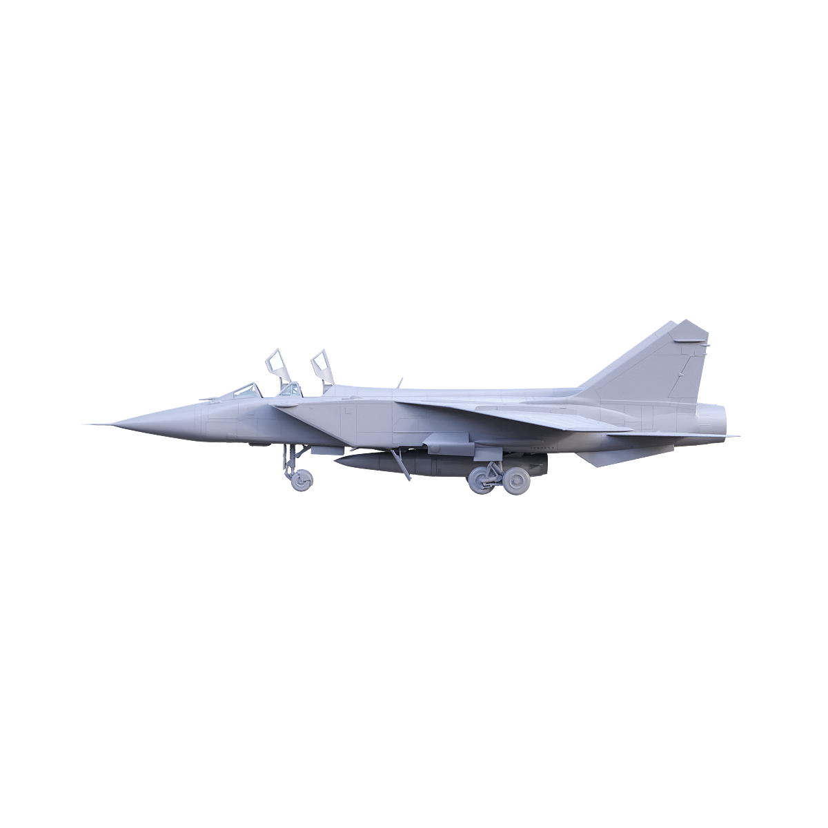 Russian MiG-31K fighter model