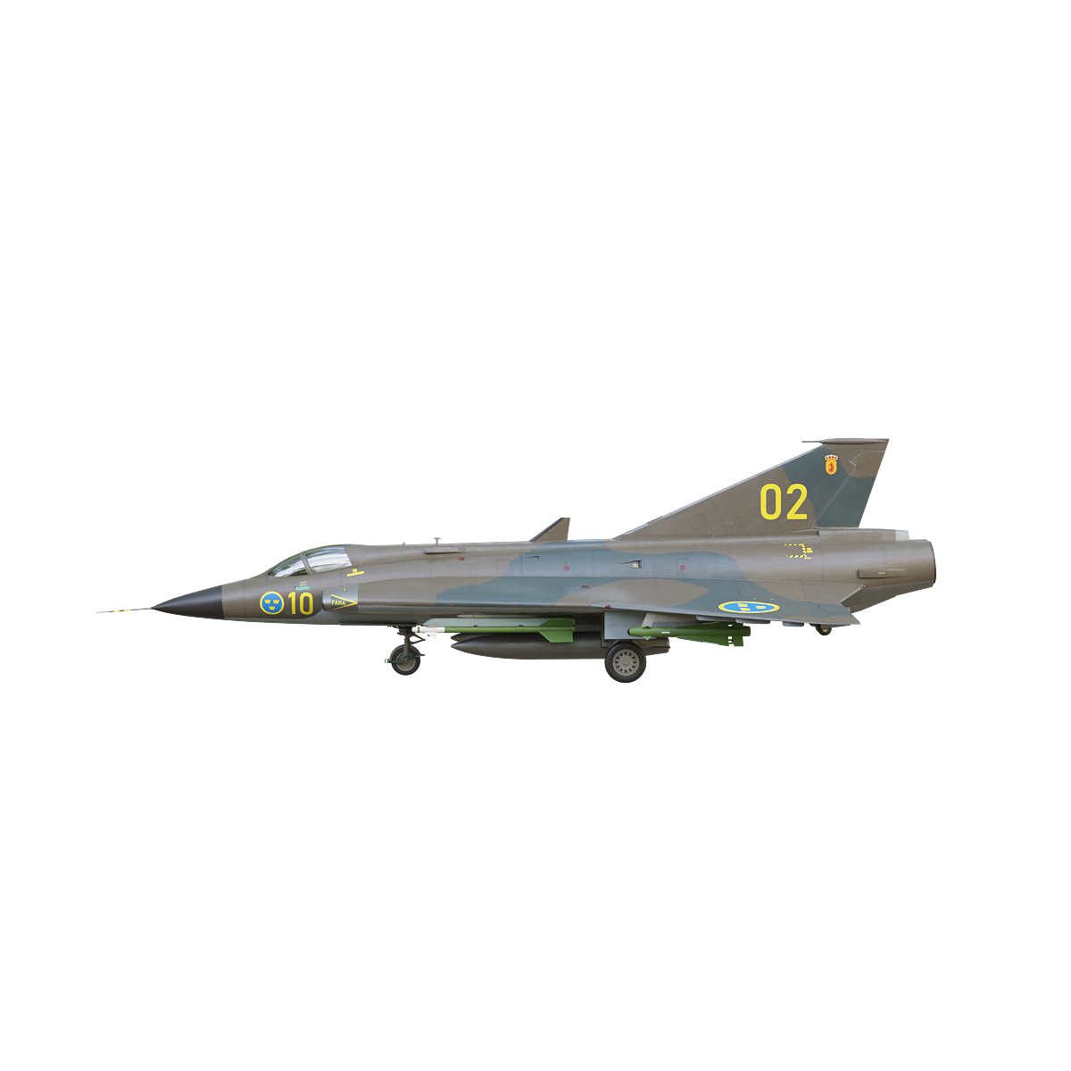 Swedish Saab35Draken Fighter