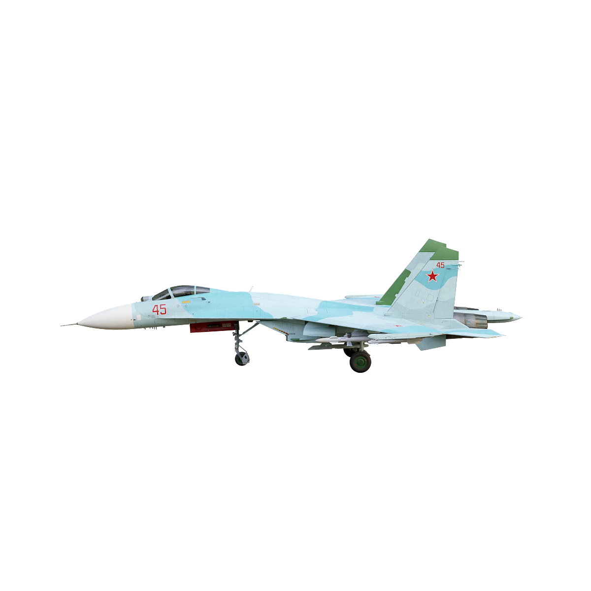 Soviet Su-27 "Flanker-B" fighter