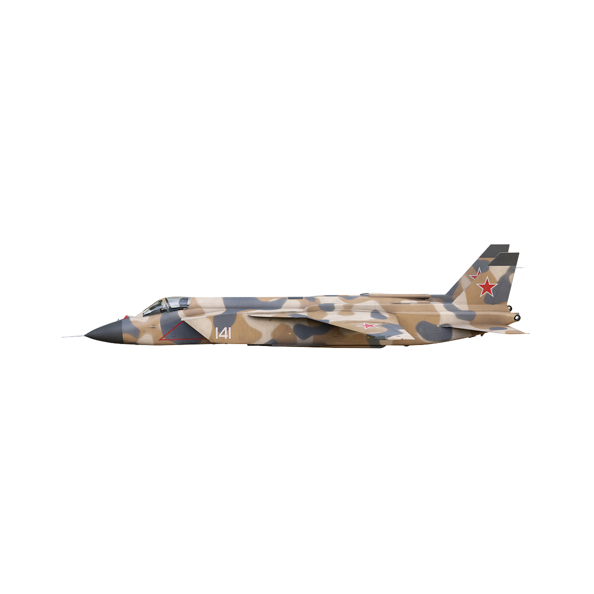 Soviet Yak-141 "Freestyle" fighter (hay fan color)