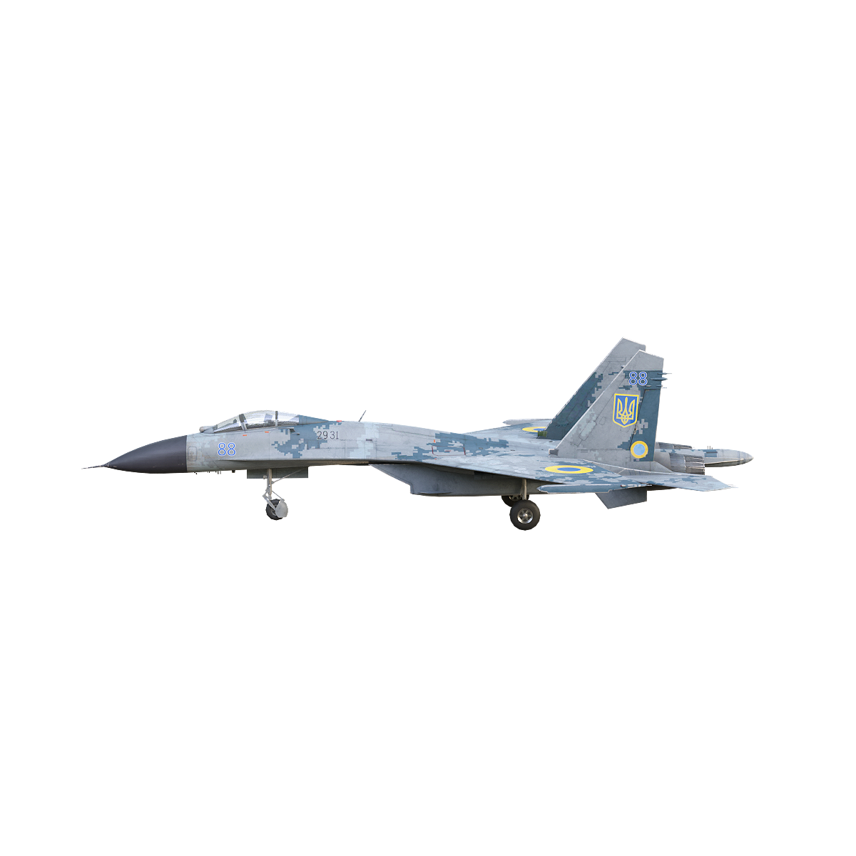 Soviet Su-27P "Flanker-B" fighter