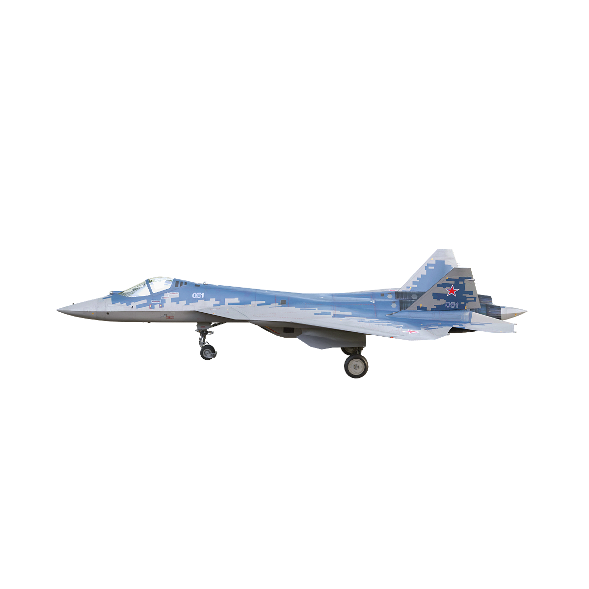 Russian Su-57 "Felon" multi-role fighter (blue)